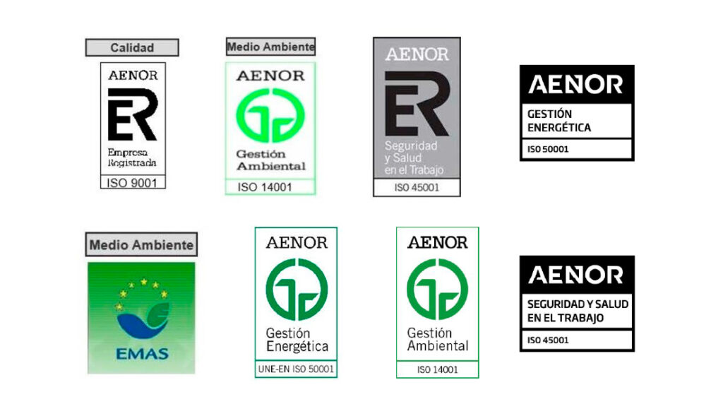 Logos certificacións Xeal-100